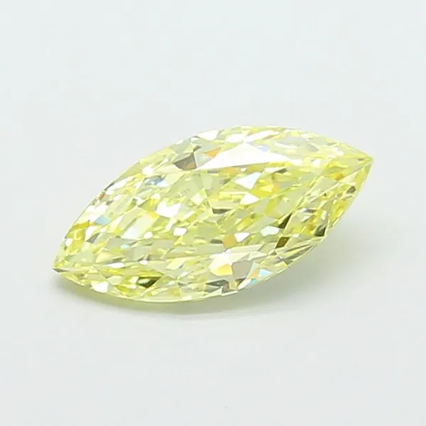 1.53ct MARQUISE Fancy Intense Yellow VS1 Coloured Lab diamond