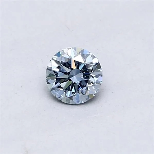 0.3ct ROUND Fancy Vivid Blue VS1 Coloured Lab diamond