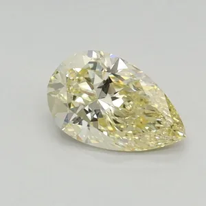 0.44ct PEAR Fancy Yellow VVS2 Coloured Lab diamond
