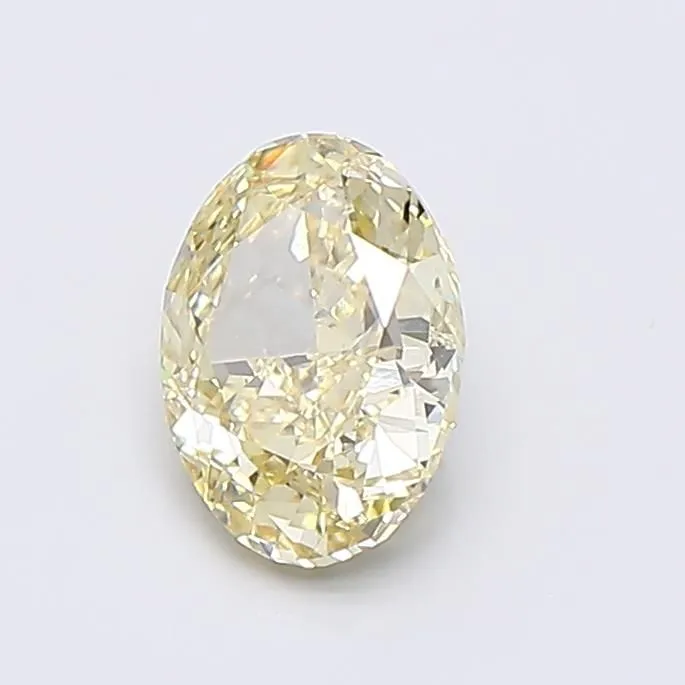 1.08ct OVAL Fancy Yellow VS1 Coloured Lab diamond
