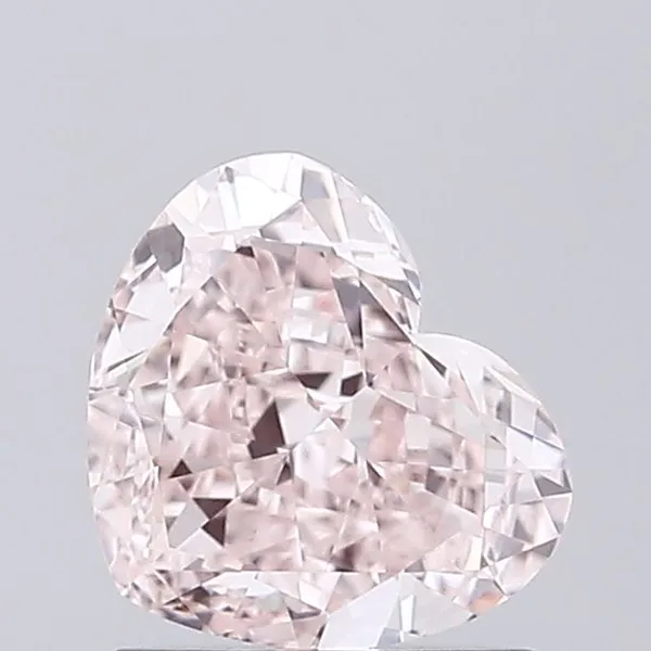 1.05ct HEART Fancy Pink VVS2 Coloured Lab diamond