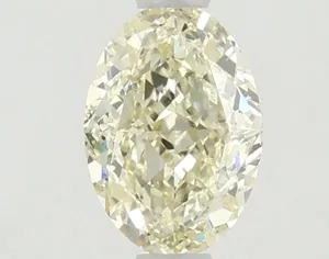 1.03ct OVAL Fancy Yellow VVS2 Coloured Lab diamond