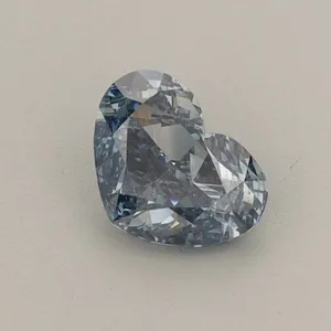 0.5ct HEART Fancy Vivid Blue VS2 Coloured Lab diamond