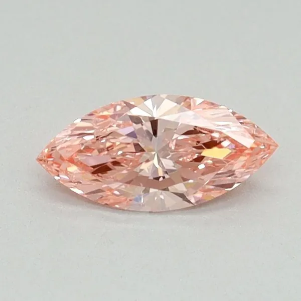 0.34ct MARQUISE Fancy Vivid Pink SI1 Coloured Lab diamond