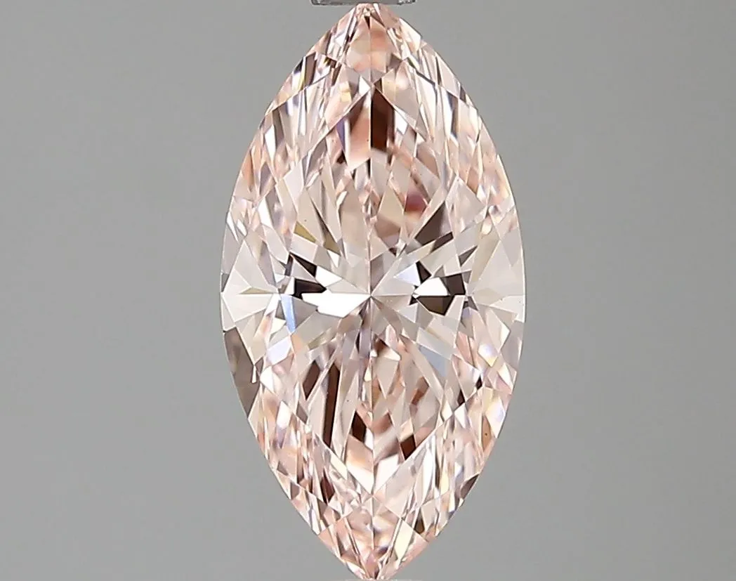 1.25ct MARQUISE Fancy Intense Pink VVS2 Coloured Lab diamond