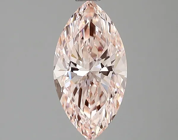 1.25ct MARQUISE Fancy Intense Pink VVS2 Coloured Lab diamond
