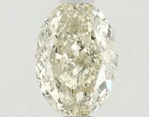 1.11ct OVAL Fancy Light Yellow VS1 Coloured Lab diamond