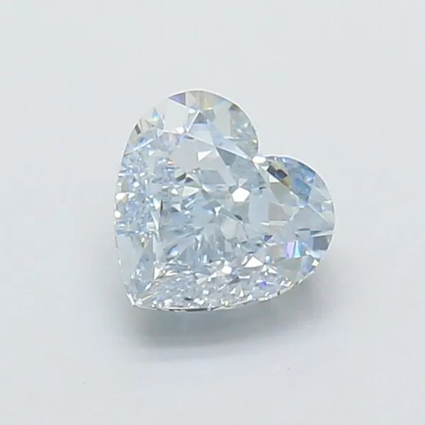 1.02ct HEART Fancy Light Blue VVS2 Coloured Lab diamond