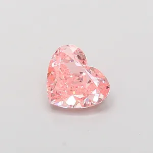 1.03ct HEART Fancy Vivid Pink VS1 Coloured Lab diamond