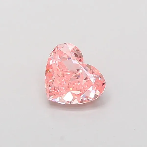 1.03ct HEART Fancy Vivid Pink VS1 Coloured Lab diamond