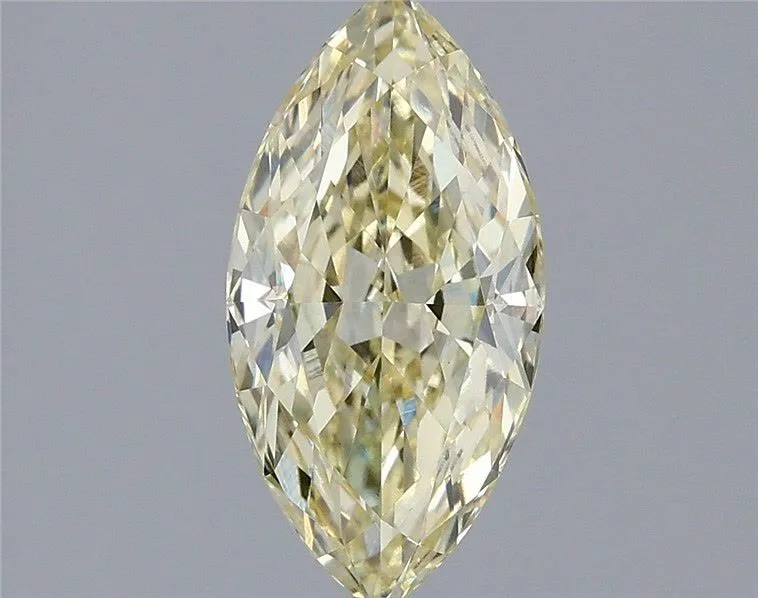 1.60ct MARQUISE Fancy Light Yellow VS1 Coloured Lab diamond
