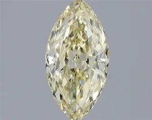 1.6ct MARQUISE Fancy Light Yellow VS1 Coloured Lab diamond