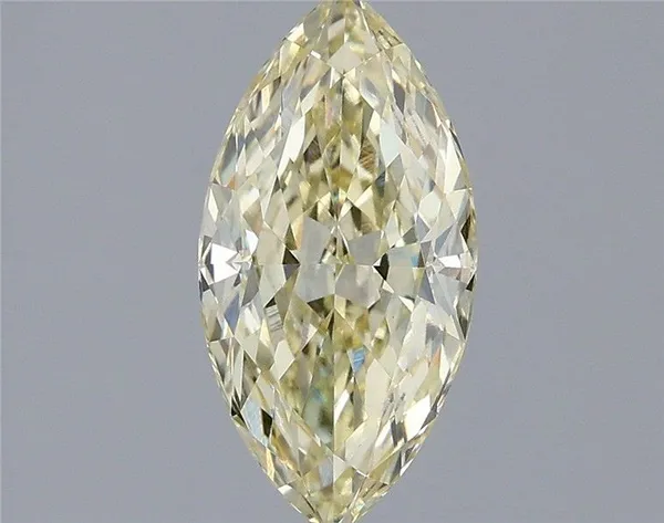 1.6ct MARQUISE Fancy Light Yellow VS1 Coloured Lab diamond