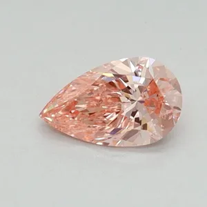 0.41ct PEAR Fancy Vivid Pink VS2 Coloured Lab diamond