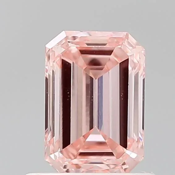0.87ct EMERALD Fancy Intense Pink VS1 Coloured Lab diamond