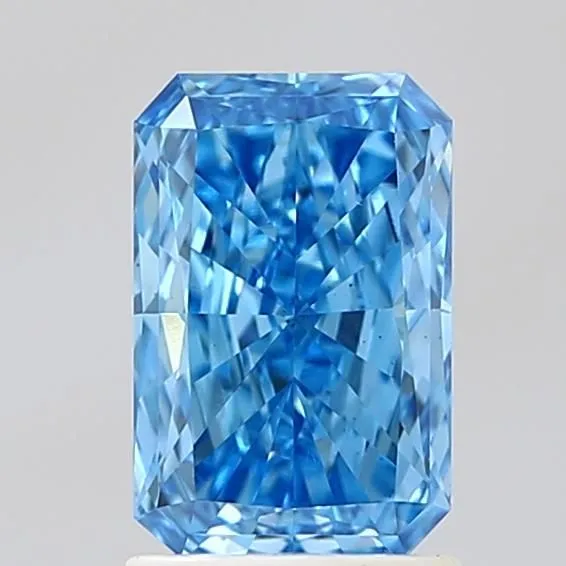 1.45ct RADIANT Fancy Vivid Blue VS2 Coloured Lab diamond