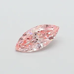 0.9ct MARQUISE Fancy Vivid Pink VS1 Coloured Lab diamond
