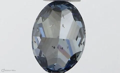 0.53ct OVAL Fancy Vivid Blue SI2 Coloured Lab diamond