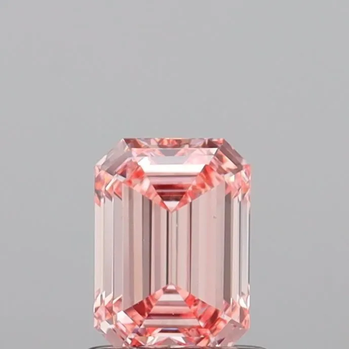1.05ct EMERALD Fancy Intense Pink VS1 Coloured Lab diamond