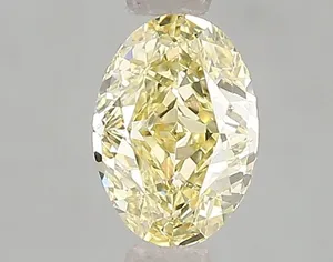 1.02ct OVAL Fancy Intense Yellow VS1 Coloured Lab diamond