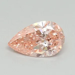 0.49ct PEAR Fancy Vivid Pink VS1 Coloured Lab diamond