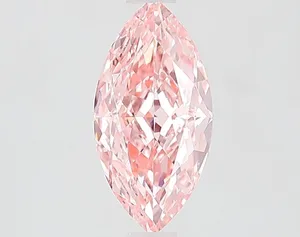 1.52ct MARQUISE Fancy Vivid Pink VVS2 Coloured Lab diamond