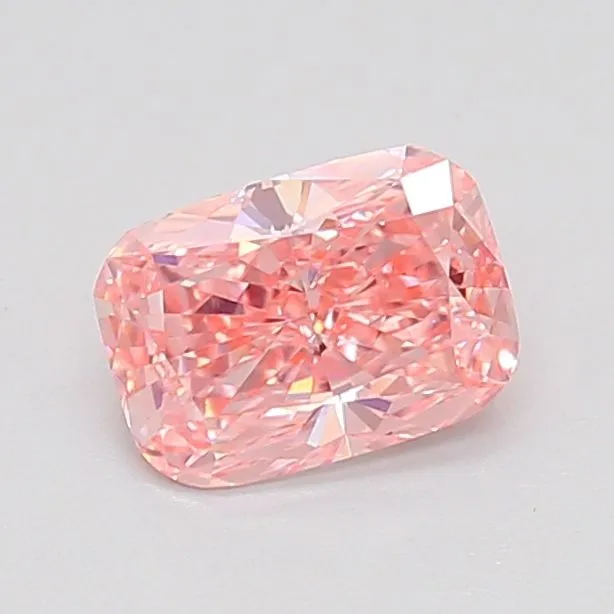 0.73ct CUSHION Fancy Vivid Pink VS1 Coloured Lab diamond