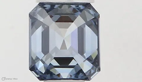 0.32ct EMERALD Fancy Vivid Blue VVS2 Coloured Lab diamond