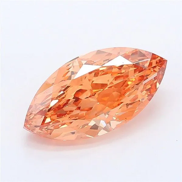 2.26ct MARQUISE Fancy Intense Brown Yellow VS1 Coloured Lab diamond