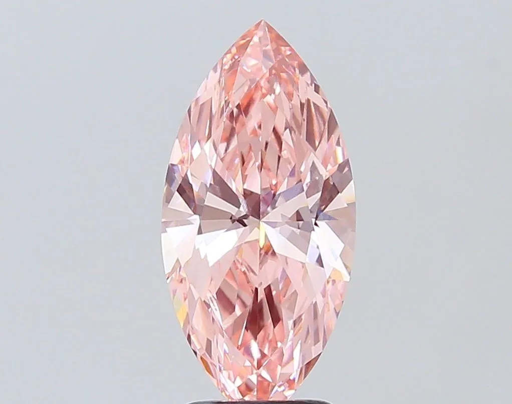 2.50ct MARQUISE Fancy Intense Pink VS1 Coloured Lab diamond