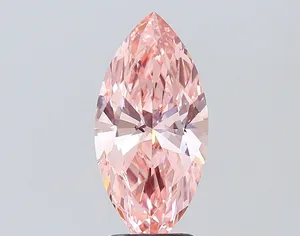 2.5ct MARQUISE Fancy Intense Pink VS1 Coloured Lab diamond