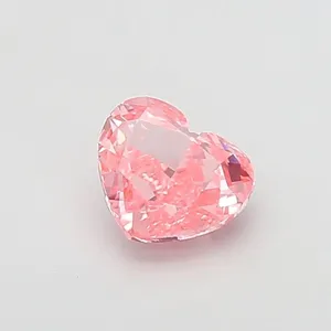 1.16ct HEART Fancy Vivid Pink VS1 Coloured Lab diamond