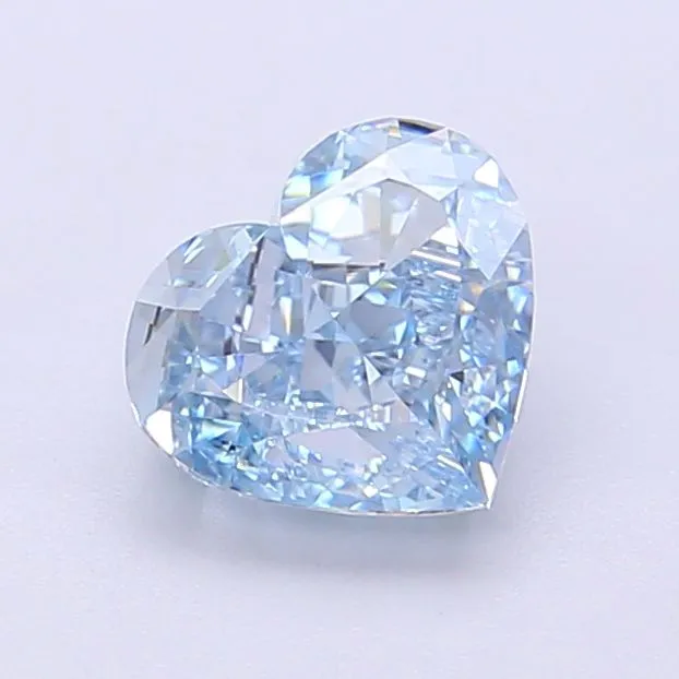 1.33ct HEART Fancy Vivid Blue VS1 Coloured Lab diamond