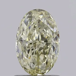 1.09ct OVAL Fancy Light Yellow VS1 Coloured Lab diamond