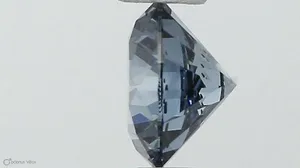 0.42ct ROUND Fancy Vivid Blue SI1 Coloured Lab diamond