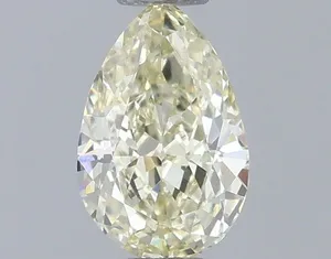 0.51ct PEAR Fancy Light Yellow VVS1 Coloured Lab diamond