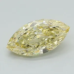 1.21ct MARQUISE Fancy Yellow VS1 Coloured Lab diamond