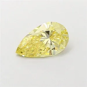 0.57ct PEAR Fancy Intense Yellow VS1 Coloured Lab diamond