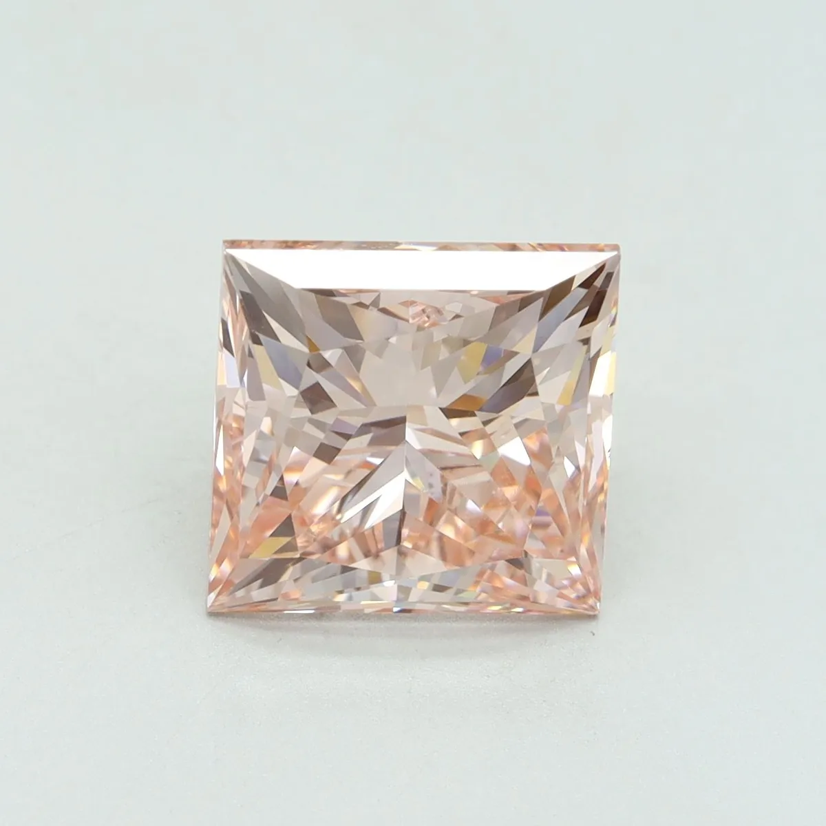 5.02ct PRINCESS Fancy Intense Pink VS1 Coloured Lab diamond