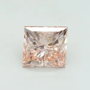 5.02ct PRINCESS Fancy Intense Pink VS1 Coloured Lab diamond