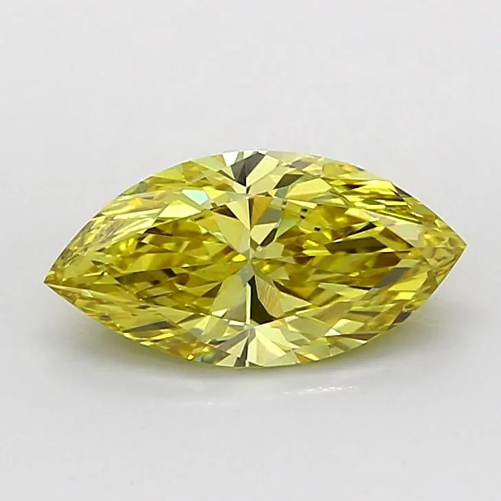 1.03ct MARQUISE Fancy Intense Yellow VS2 Coloured Lab diamond