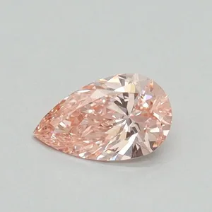 0.31ct PEAR Fancy Vivid Pink VVS2 Coloured Lab diamond