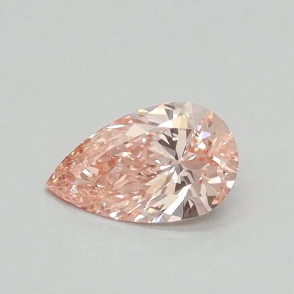 0.31ct PEAR Fancy Vivid Pink VVS2 Coloured Lab diamond