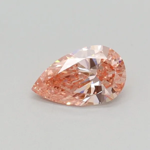 0.5ct PEAR Fancy Intense Pink VS1 Coloured Lab diamond