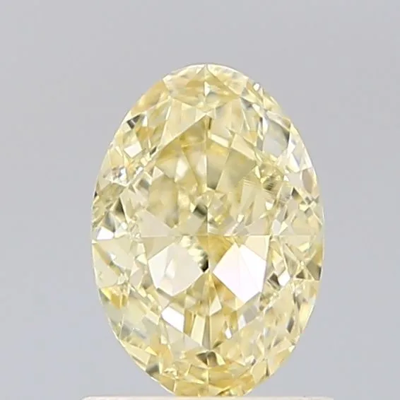 0.94ct OVAL Fancy Light Yellow VS1 Coloured Lab diamond