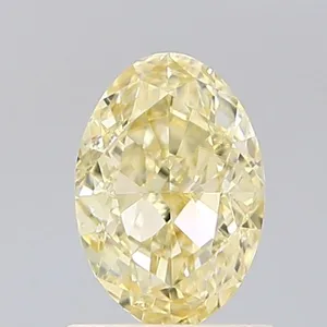 0.94ct OVAL Fancy Light Yellow VS1 Coloured Lab diamond