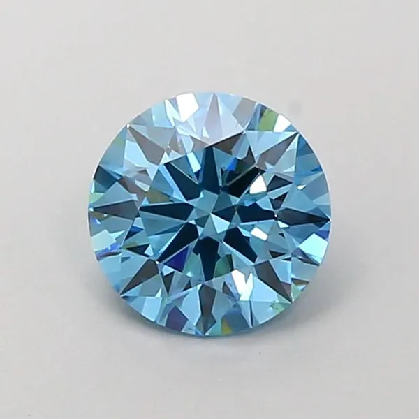 1.13ct ROUND Fancy Vivid Blue VS1 Coloured Lab diamond