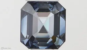 0.5ct EMERALD Fancy Deep Blue SI1 Coloured Lab diamond