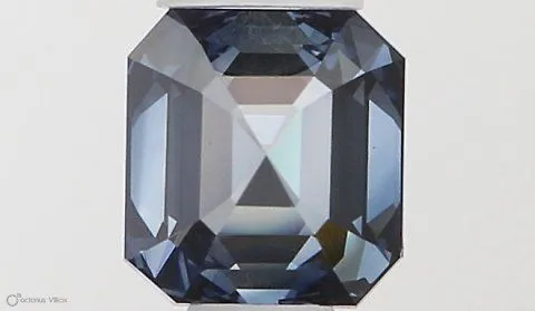 0.5ct EMERALD Fancy Deep Blue SI1 Coloured Lab diamond