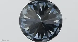 0.38ct ROUND Fancy Vivid Blue VS1 Coloured Lab diamond